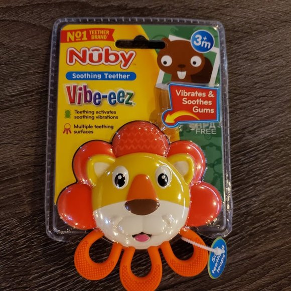 lion vibrating teether